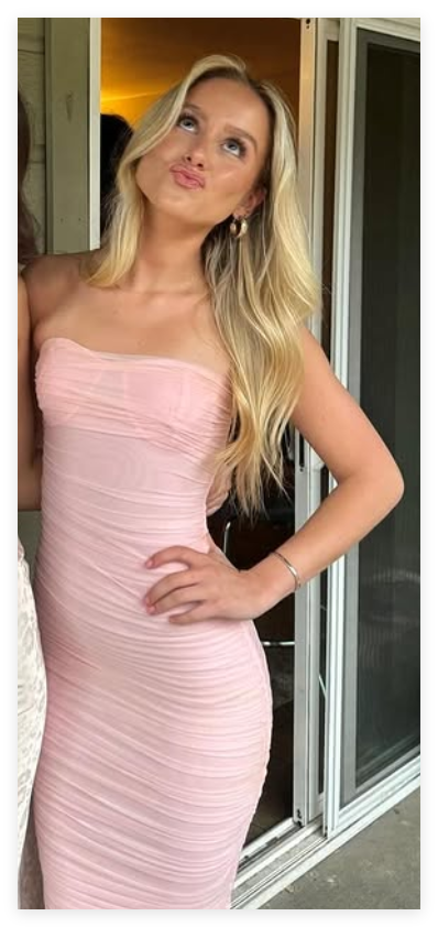 Sexy Pink Mermaid Strapless Long Party Prom Dresses Ideas,Evening Gowns,13759