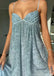 Sexy Blue A-line Spaghetti Straps Long Party Prom Dresses To Impress,Evening Gowns,13920