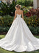Strapless Lace Panel Ball Gown Wedding Dress WD26019