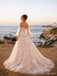 Off-Shoulder Floral Applique A-Line Wedding Dress WD26021
