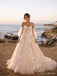 Off-Shoulder Floral Applique A-Line Wedding Dress WD26021