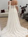 Off-Shoulder Corset Wedding Dress with High Slit WD26031