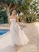 Ivory Strapless Basque Waist Lace A-Line Ankle-Length Wedding Dress WD26054