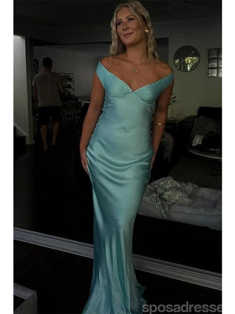 Sexy Blue Mermaid Off Shoulder Long Party Prom Dresses Ideas,Evening Gowns,13895