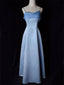 Elegant Blue A-line Spaghetti Straps Maxi Long Party Prom Dresses Ideas,Evening Gowns,13907
