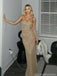 Sparkly Champagne Mermaid Sweetheart Long Party Prom Dresses To Impress,Evening Gowns,13931