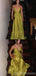 Sexy Green A-line Spaghetti Straps Long Party Prom Dresses Ideas,Evening Gowns,13860