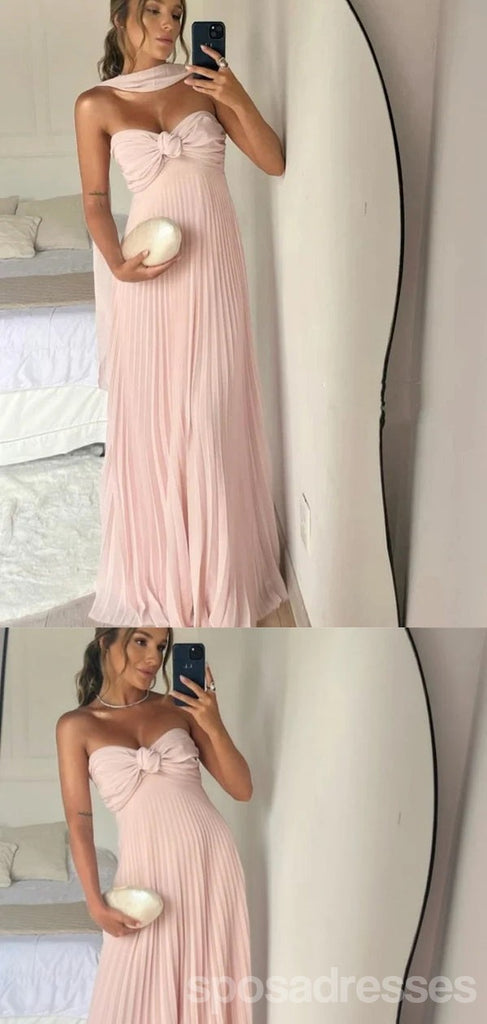 Pretty Pink Sweetheart Long Party Prom Dresses Ideas,Evening Gowns,13849