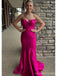 Sexy Hot Pink Mermaid Sweetheart Long Party Prom Dresses Ideas,Evening Gowns,13778