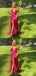 Sexy Red Mermaid V-neck Long Party Prom Dresses Ideas,Evening Gowns,13649