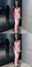 Sexy Pink Mermaid Side Slit Long Party Prom Dresses Ideas,Evening Gowns,13825