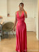 Sexy Red Mermaid V-neck Long Party Prom Dresses Ideas,Evening Gowns,13839