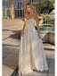 Sexy A-line Spaghetti Straps Long Party Prom Dresses To Impress,Evening Gowns,13923