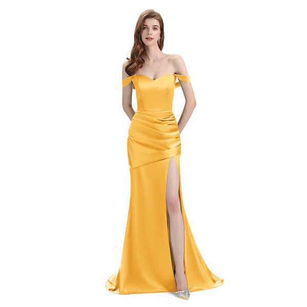 Mismatched Marigold Mermaid Cheap Bridesmaid Dresses Online, WG1268