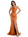 Unique Mismatched Burnt Orange Mermaid Cheap Bridesmaid Dresses Online, WG933