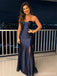 Sexy Navy Blue Mermaid Sweetheart Long Party Prom Dresses Ideas,Evening Gowns,13813