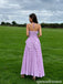 Lavender Pleated Chiffon Ruffle Halter Prom Formal Evening Gown 26082