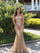 Beaded Sheer Corset Strapless Mermaid Prom Evening Dress PD26013