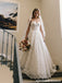 Ivory Lace Sweetheart Corset Spaghetti Straps A Line Wedding Dress WD26007