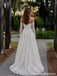 Ivory Lace Strapless Long Sleeves Basque Waist A Line Wedding Dress WD26008