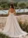 Ivory Lace Corset Scoop Neck Basque Waist Satin Ball Gown Wedding Dress with Pockets WD26012