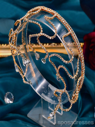 Sparkly Bridal Headwear Rhinestone Head Chain Headband Accessories Handmade Forehead Hair Chain, HP467