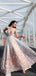 Querida pescoço ouro lantejoulas uma linha barato longo Evening Prom Dresses, Evening Party Prom Dresses, 12350