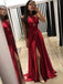 Sexy Rojo Sin espalda Halter Laterales de la abertura de Noche Largos vestidos de fiesta, Vestidos 17596