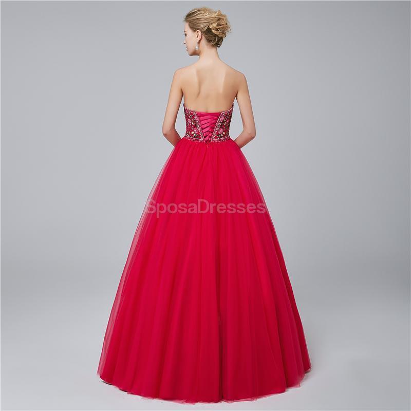 Sweetheart A-line Embroidered Ball Gown Evening Prom Dresses, Evening Party Prom Dresses, 12021
