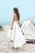 Blanco Alto Bajo Simple Vestidos de regreso a casa baratos en línea, CM541