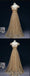Oro de Sparkly mangas cortas vestidos de la fiesta de promoción de la tarde largos, 16 vestidos dulces de encargo baratos, 18541