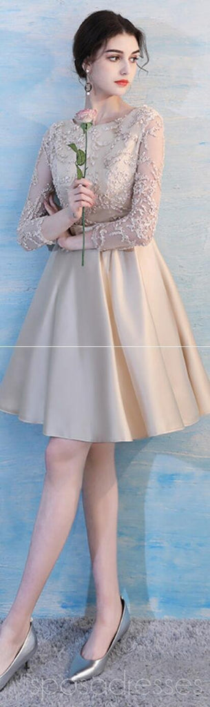 Mismatched Short Lace Cheap Custom Bridesmaid Dresses Online, WG501