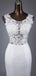Vestidos de novia atractivos de la parte posterior abierta de la boda de la sirena del cordón, vestidos de boda por encargo, vestidos de novia asequibles de la boda, WD250