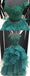 Sexy de Dos Piezas de color Verde Esmeralda de los Hombros Fuera de Cuello V Vestido de Bola de Largo Personalizada de Noche, vestidos de fiesta, Vestidos 17414