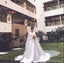 Mangas largas una línea de vestidos de novia largos en línea, vestidos de novia baratos, WD542
