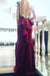 Vestidos de baile de noche de sirena con escote redondo rojo, 2017 vestido de fiesta de fiesta con cuentas, vestidos de baile largos personalizados, vestidos de baile formales baratos, 17041