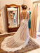 Mangas largas cordón sin espalda trajes de novia baratos vestidos nupciales en línea, baratos, WD528