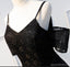 Off Shoulder Negro Lace Vestidos cortos baratos del regreso al hogar en línea, CM664