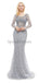 Long Sleeves Lace Beaded Mermaid Evening Prom Dresses, Evening Party Prom Dresses, 12045