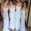 Mujeres cabestro de la sirena atractivo visto a través de la moda de corazón dulce superior vestidos del invitado de boda largos para madre de novia, WG132