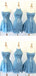 Vestidos cortos azules cortos de regreso a casa baratos en línea, vestidos cortos de baile baratos, CM836