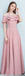 Dusty Pink Floor Length Mismatched Simple Cheap Bridesmaid Dresses, WG517