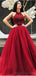 Halter rojo con cuentas una línea de vestidos de fiesta largos y baratos por la noche, barato Sweet 16 vestidos, 18390