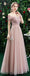 Blush Pink palabra de longitud vestidos de dama de honor baratos no coincidentes en línea, WG531