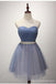 Strapless Sweetheart Two Colors Tulle Homecoming Prom Dresses, Affordable Short Party Prom Sweet 16 Dresses, Perfect Homecoming Cocktail Dresses, CM356