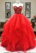 Amor vestido de la pelota rojo vestidos de la fiesta de promoción de la tarde largos, 16 vestidos dulces de encargo baratos, 18556