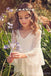 Boho Long Sleeve A-line Lace Flower Girl Dresses, Lovely Little Girl Dresses, FG063