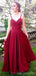 Simple Straps Open Back Long Evening Prom Dresses, Cheap Custom Sweet 16 Dresses, 18486