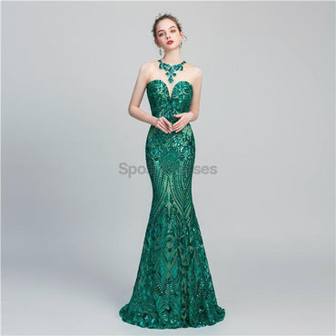 Jewel Sparkly Sequin Sexy Mermaid Evening Prom Dresses, Evening Party Prom Dresses, 12066