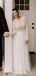 Mangas largas trajes de novia baratos sin espalda vestidos nupciales únicos en línea, baratos, WD607
